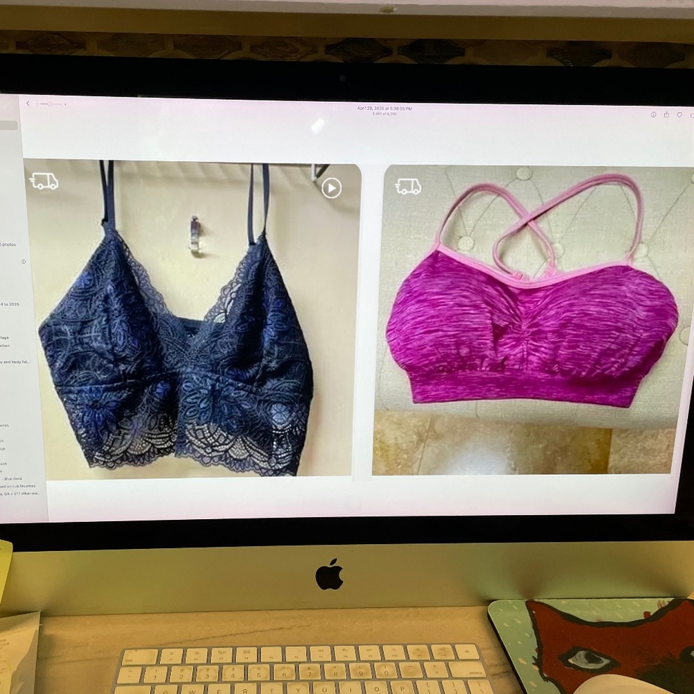 CALIA by Carrie Underwood L (8-10) bralette w/ removable cups. +Abercrombie Bra
